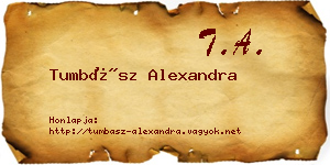 Tumbász Alexandra névjegykártya